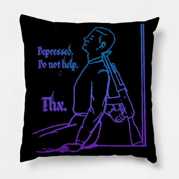 Depressed Pillow by Kargevon