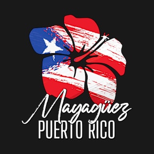 Mayagüez Puerto Rico Puerto Rican Pride Flag Amapola T-Shirt