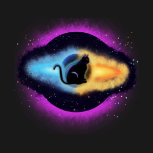 Galactic Black-Hole Cat: Ruler of the Universe T-Shirt