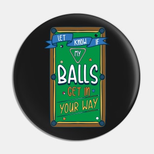 BILLIARDS / POOL: Let Me Know Gift Pin