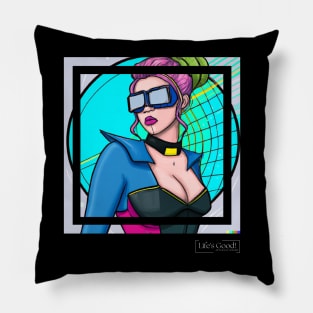 girl ciberpunk Pillow