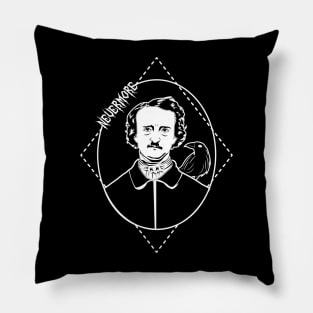 Nevermore, Edgar Allan Poe art Pillow