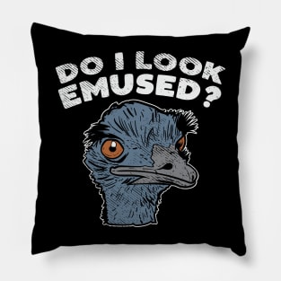 Funny Emu Bird Gifts, Funny Emo Music Quote Pillow