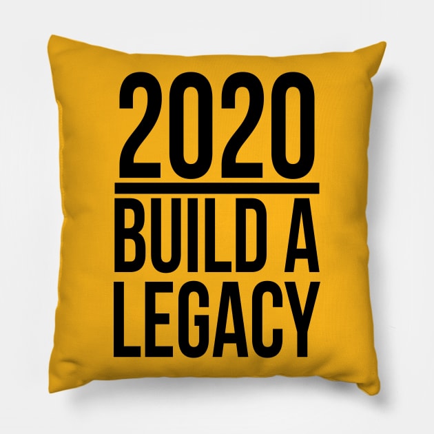 2020 | Build A Legacy(Black) Pillow by GaryVeeApparel