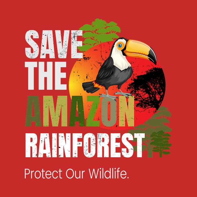 Save The Amazon Rain Forest Pray for Amazonia by lisalizarb