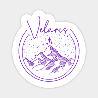 ACOTAR Velaris Logo Purple Magnet