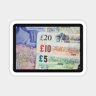 United Kingdom Five, Ten and Twenty Pound Notes Magnet