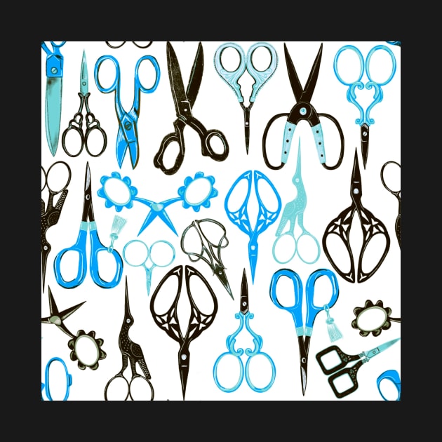 Scissors retro pattern by Papergrape