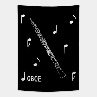 Musical Notes Oboe Tapestry