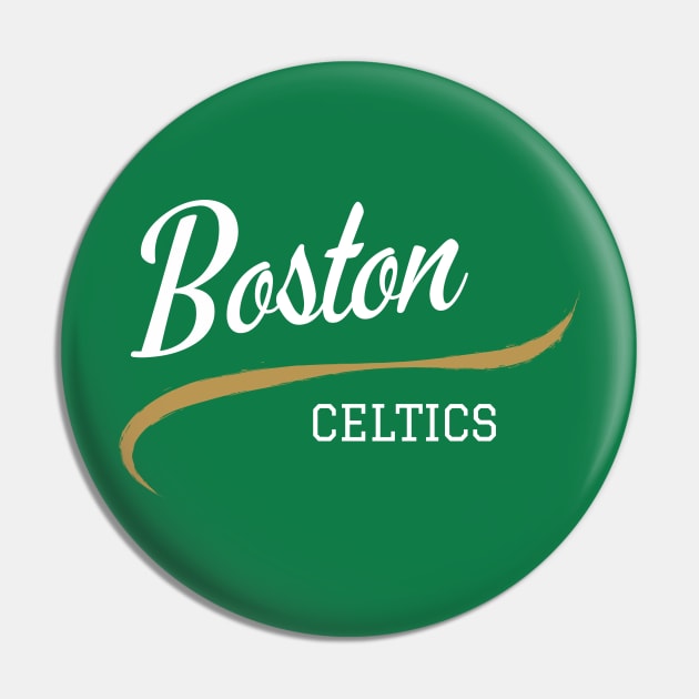 Celtics Pin by CityTeeDesigns