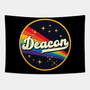 Deacon // Rainbow In Space Vintage Style Tapestry