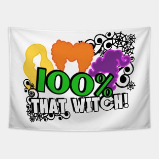 100 Percent That Witch Tapestry