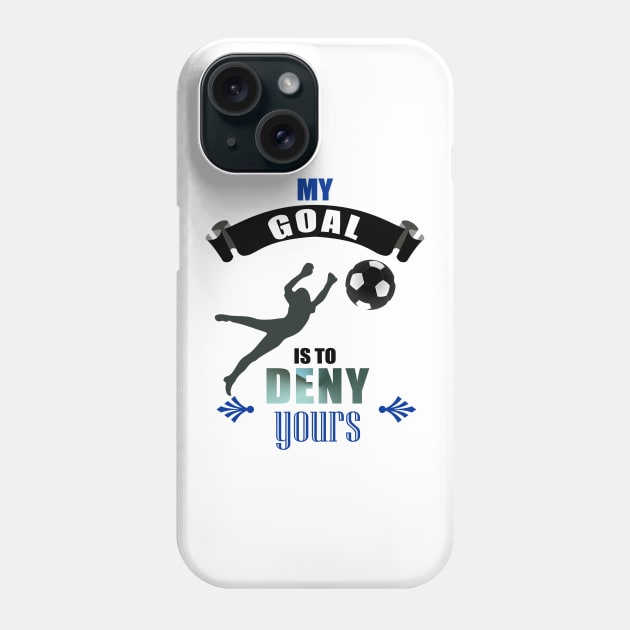 Cute Diving Goalkeeper Soccer Goalie Defend Goal Phone Case by theperfectpresents