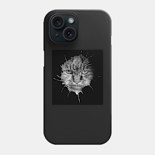 cat in the hole tear out of chest Phone Case