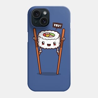 Cute Kawaii Funny Japanese Sushi On Stilts Gift For Sushi Lovers Phone Case