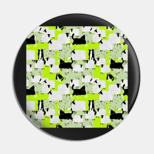 Sheep and Border Collie Pin