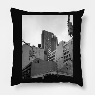 Black and White New York Skyline Pillow