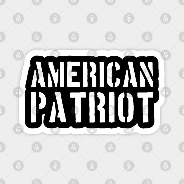 American Patriot, Patriotic, American Magnet by Silly Me Studio