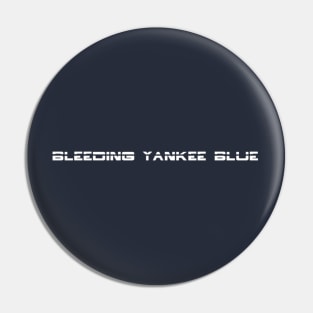 Bleeding Yankee Blue "Tron" Design Pin