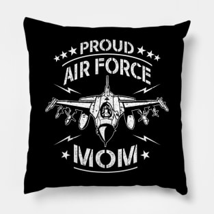 Proud Air Force Mom Jet Fighter Army Pillow