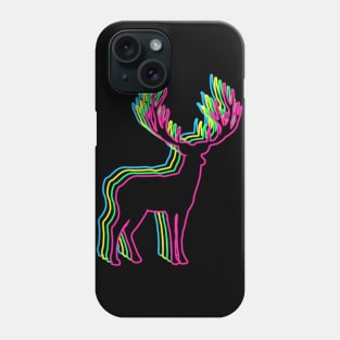 Deer 80s Neon Phone Case