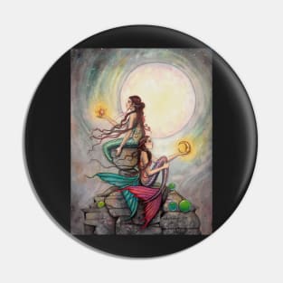 Gemini Mermaids Fantasy Art Illustration by Molly Harrison Pin