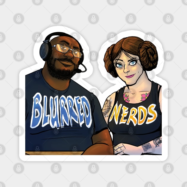 Blurred Nerds Podcast Magnet by The ESO Network
