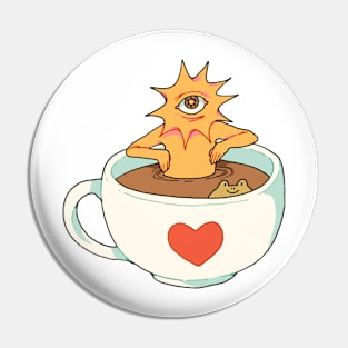 Angel coffee Pin