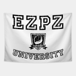 EZPZ Campus Logo Faded Look (Black Type) Tapestry