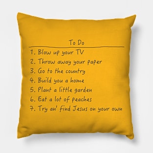 Spanish Pipedream Checklist Pillow