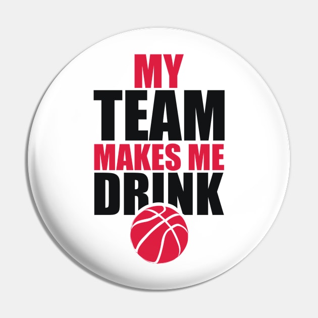 NBA Chicago Bulls Drink Pin by SillyShirts