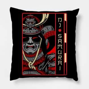 DJ Samurai Japanese Culture Music Warrior Pillow