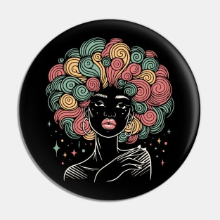 Pretty African Woman Pin