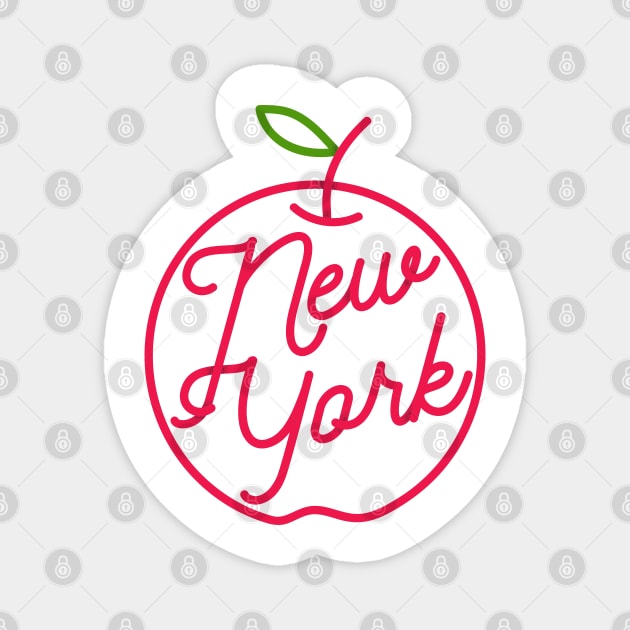 I love New York, The Big Apple Vintage design Magnet by YourGoods