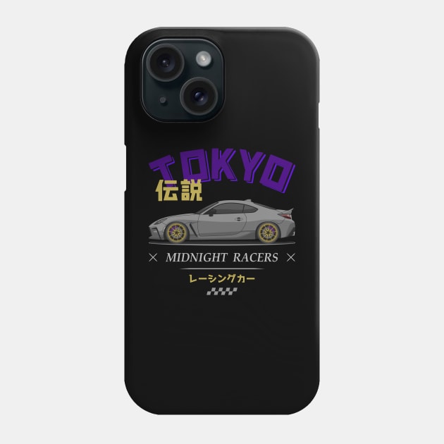 Tuner Silver GR86 JDM Phone Case by GoldenTuners