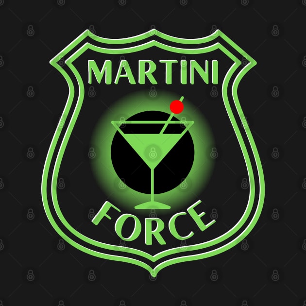 Martini Force by Kenny The Bartender's Tee Emporium