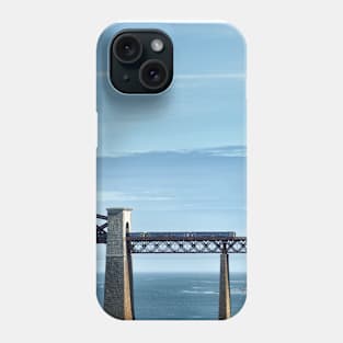 Train crossing over the Forth Bridge, Scotland Phone Case