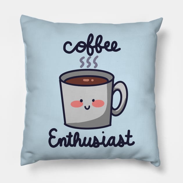 Coffee Enthusiast Pillow by Randa'sDoodles