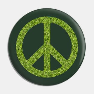 World Peace Sign Art Graffiti Activist Pin