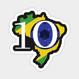 camiseta do brasil: Football is life Magnet