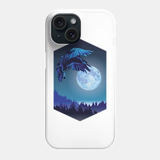 Raven Moon Hex Frame Phone Case