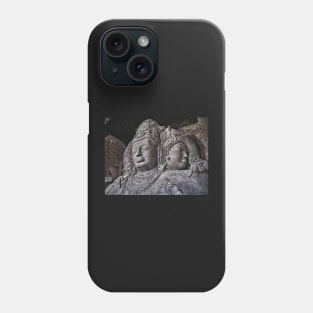 The Trimurti-Sadasiva Statue. Elephanta Caves. Phone Case