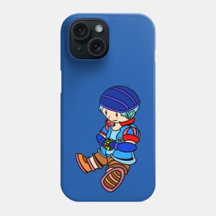 Cute boy playing rubik Phone Case