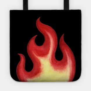 Watercolor flame Tote