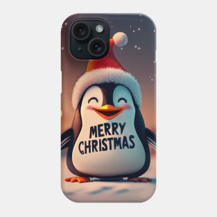 Merry Christmas - Penguin Phone Case