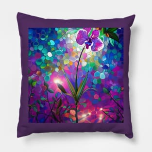 Purple Orchid Pillow