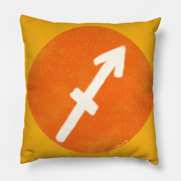 sagittarius Pillow by AlienClownThings