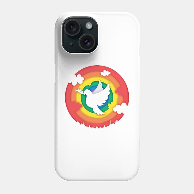 White dove of peace Phone Case by ZhivanCrimson