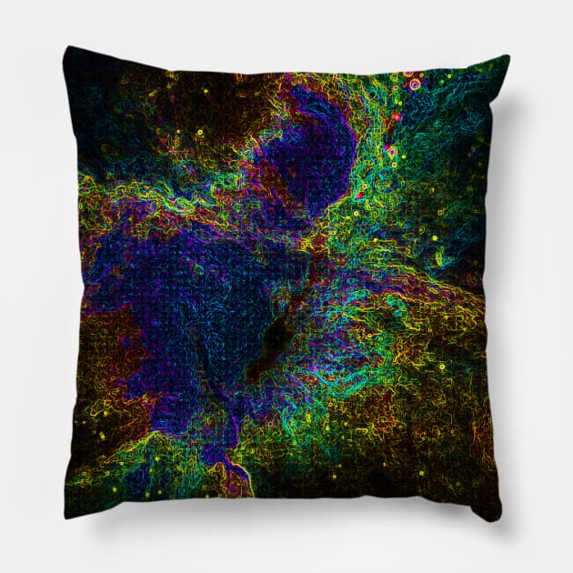 Black Panther Art - Glowing Edges 326 Pillow by The Black Panther