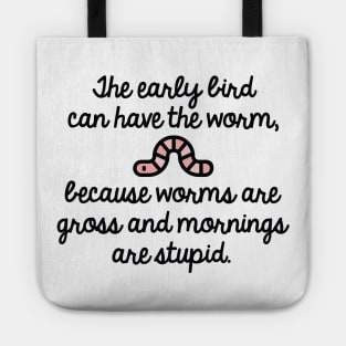 Early Bird Worm Tote